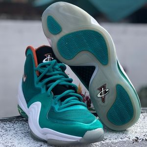 NIKE AIR MAX PENNY V 5 MIAMI DOLPHINS TEAL GREEN